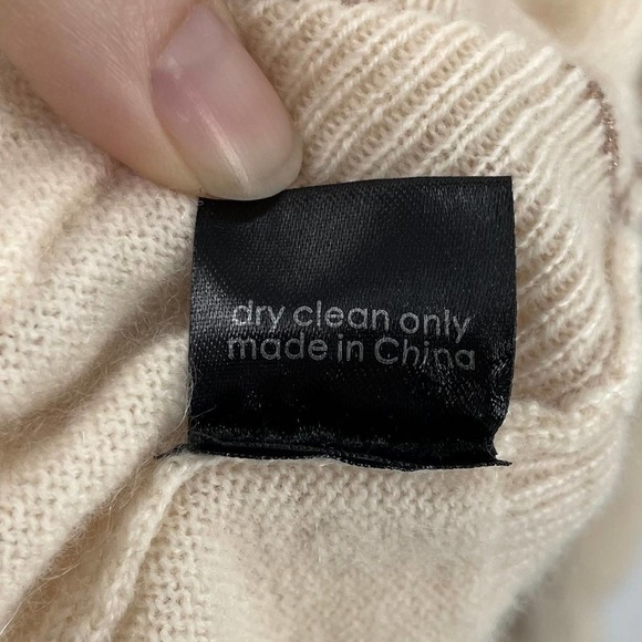 Le Superbe S The BFS Glitter Cashmere Cardigan Distressed - Picture 9 of 11